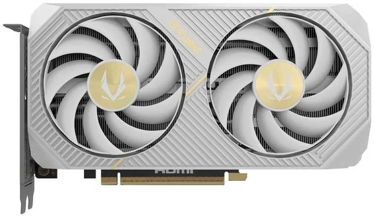 „Zotac“ žaidimų vaizdo plokštė „GeForce RTX 5060 Ti Twin Edge OC“, balta