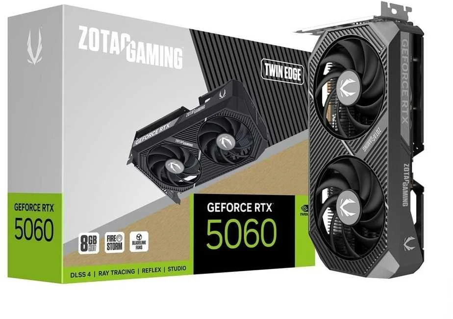 Zotac žaidimų vaizdo plokštė GeForce RTX 5060 Twin Edge NVIDIA 8 GB GDDR7