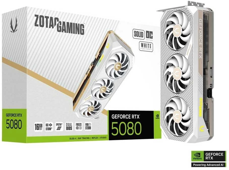 Zotac GAMING GeForce RTX 5080 SOLID OC NVIDIA 16 GB GDDR7