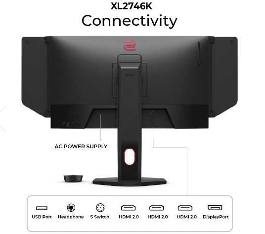 Monitorius BENQ ZOWIE XL2746K 27" FHD TN HDMI/DP/USB 240HZ DYAC