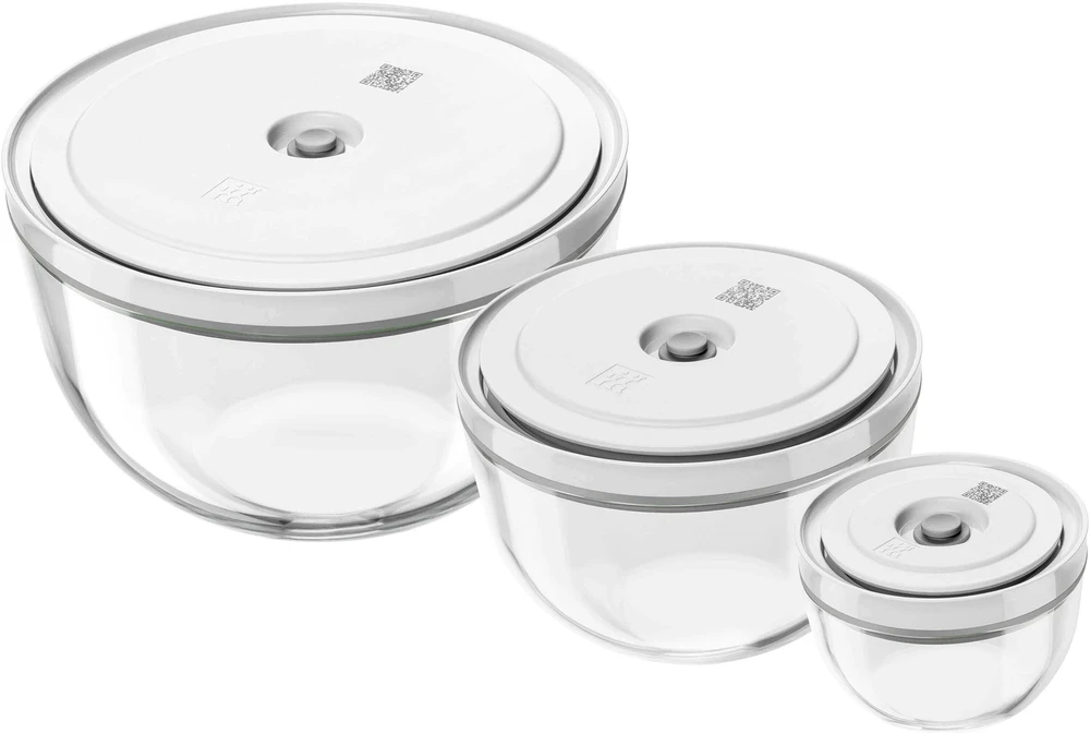 Set of 3 Zwilling Fresh&Save glass bowls