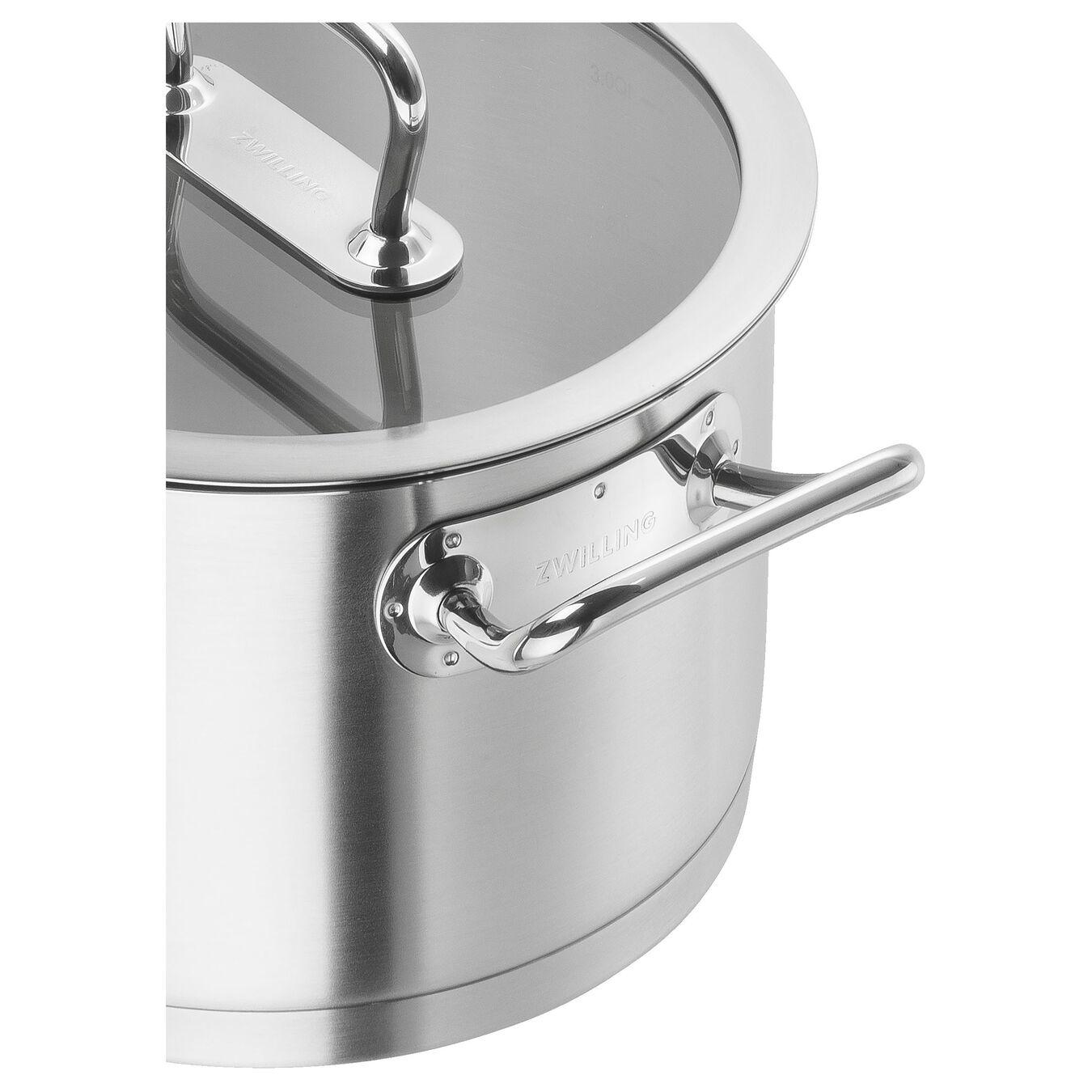 ZWILLING PRO 5 dalių 18/10 nerūdijančio plieno puodų rinkinys, sidabrinis