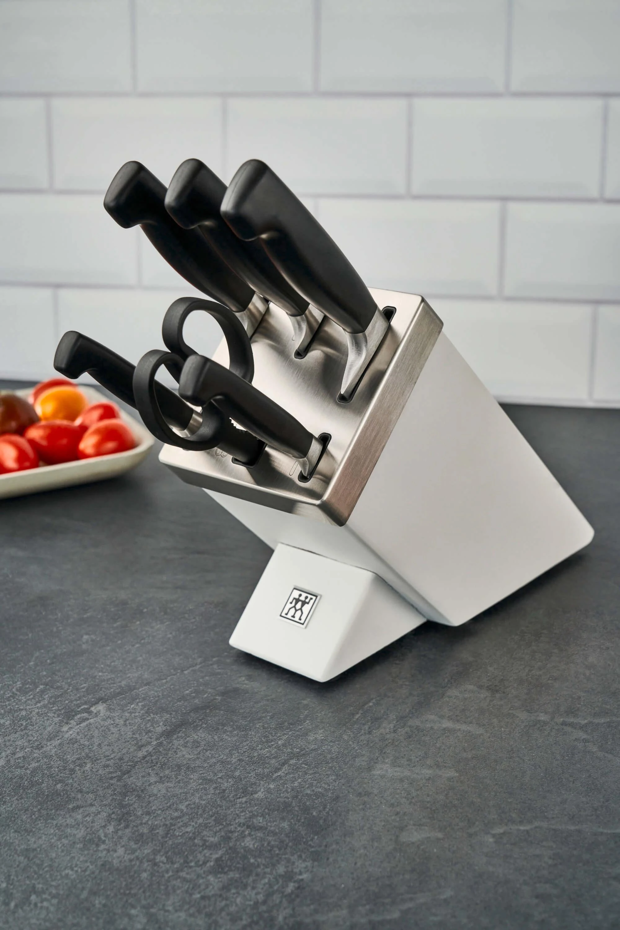 Virtuvės peilių rinkinys Zwilling Four Star 35148-207-0, 7 dalių, Baltas pagrindas