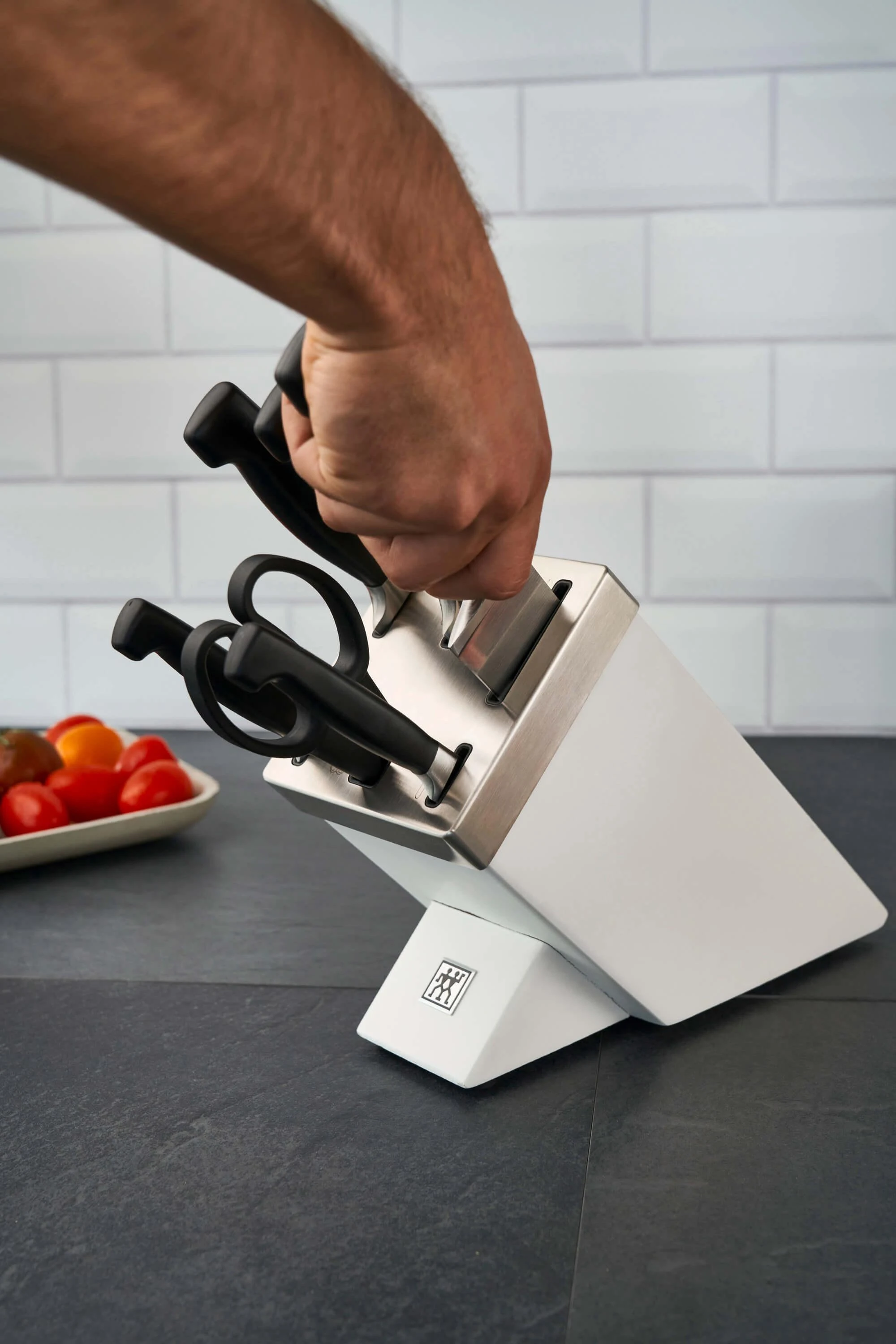 Virtuvės peilių rinkinys Zwilling Four Star 35148-207-0, 7 dalių, Baltas pagrindas