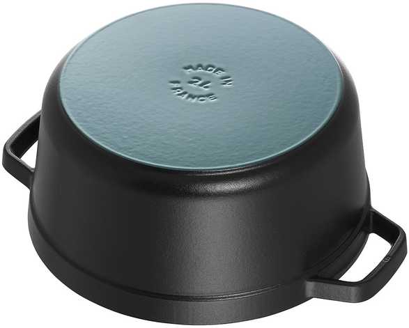 Apvalus ketus puodas Zwilling STAUB 8,35 l, 30 cm, juodos spalvos