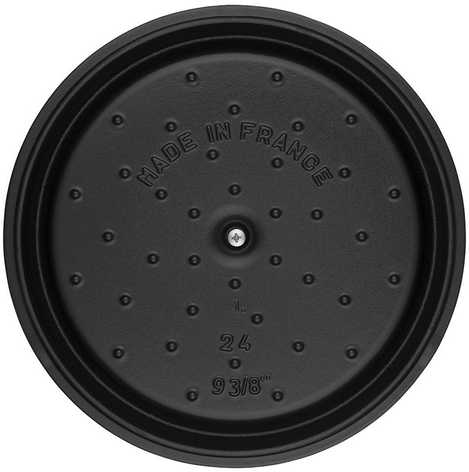Apvalus ketus puodas Zwilling STAUB 8,35 l, 30 cm, juodos spalvos