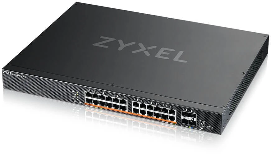 Zyxel XMG2230-28HP Valdomas L2/L3 2.5G Ethernet (100/1000/2500) Maitinimas per Ethernet (PoE) 1U Juodas