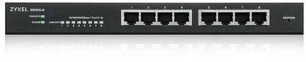 Šakotuvas Zyxel Valdomas jungiklis gs1915-8 8port gbe smart mode switch nebulaflex cloud