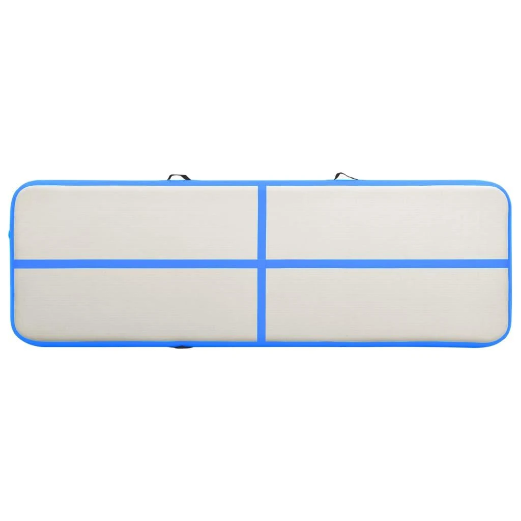 Pripučiamas gimnastikos kilimėlis, mėlynas, 400x100x15cm, PVC