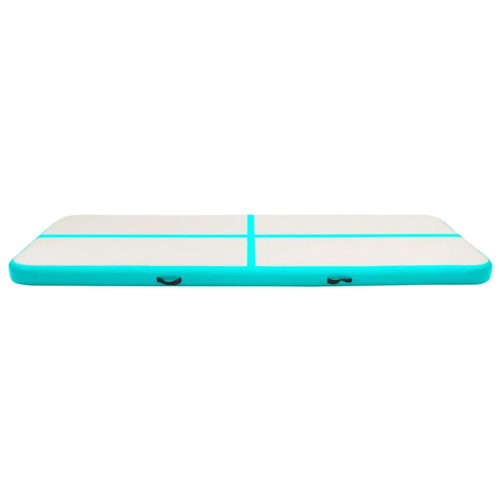 Pripučiamas gimnastikos kilimėlis, žalias, 400x100x20cm, PVC