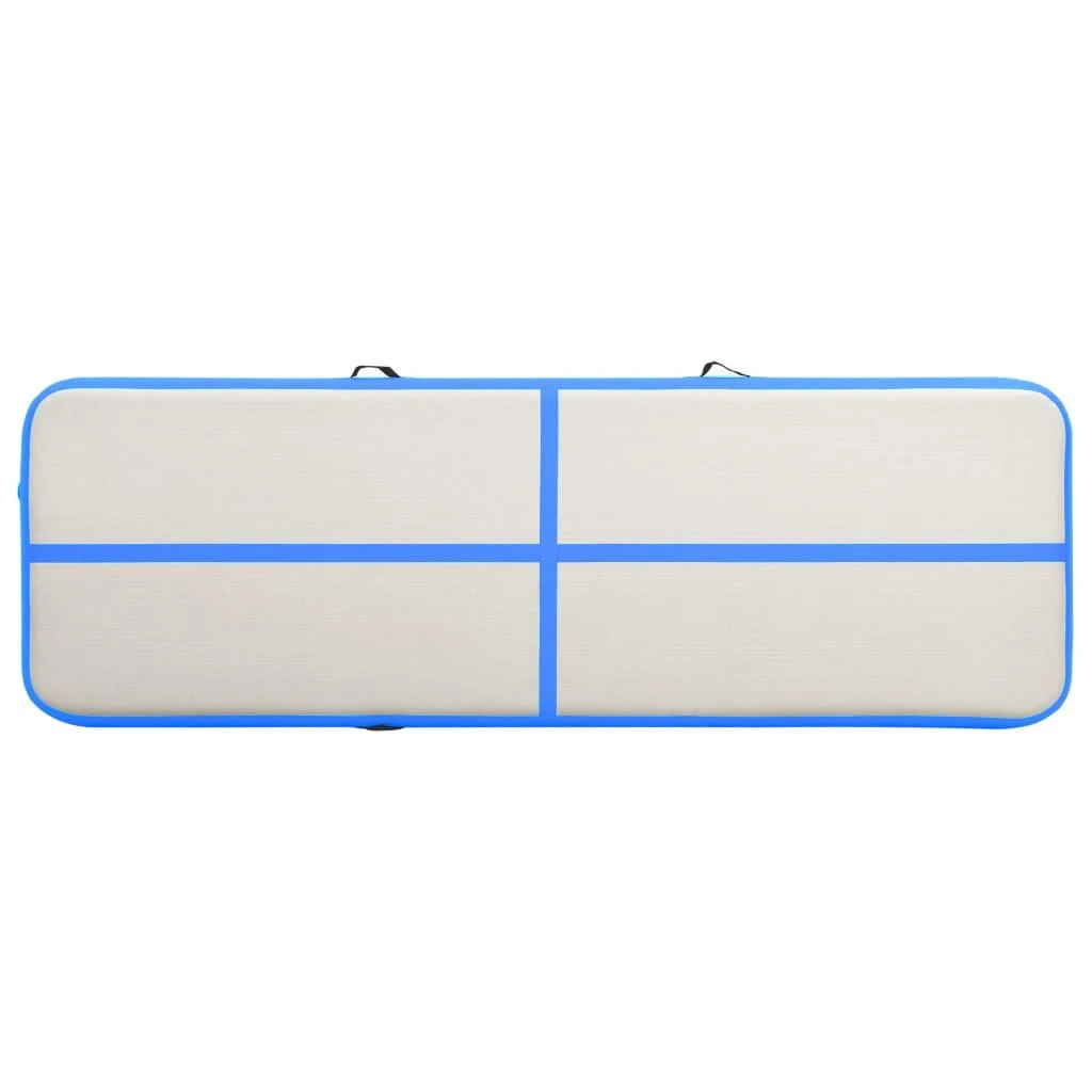 Pripučiamas gimnastikos kilimėlis, mėlynas, 500x100x20cm, PVC