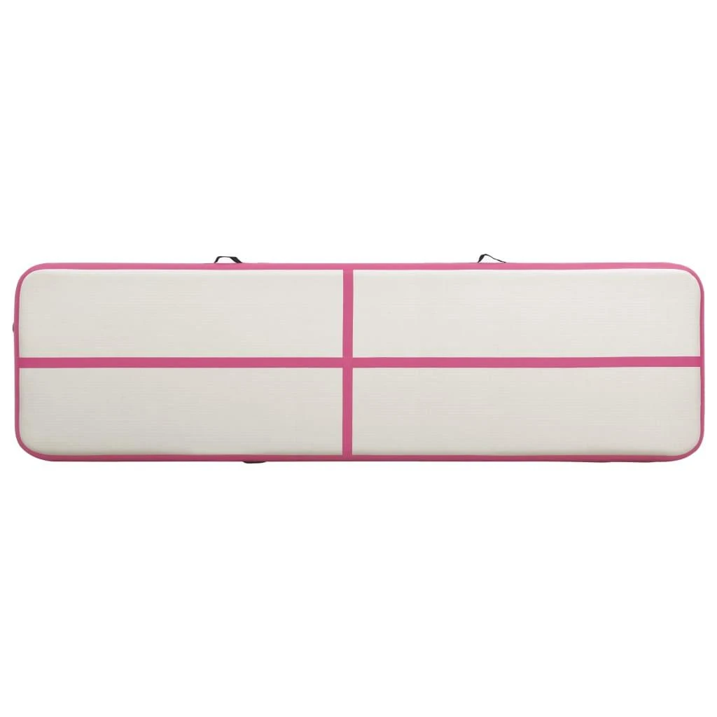 Pripučiamas gimnastikos kilimėlis, rožinis, 800x100x20cm, PVC