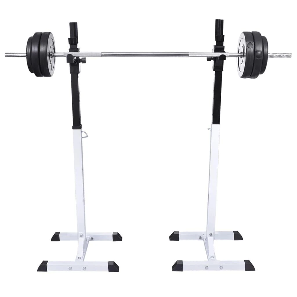 Štangos-pritūpimų stovas su štanga ir hantelių rinkiniu, 30,5kg