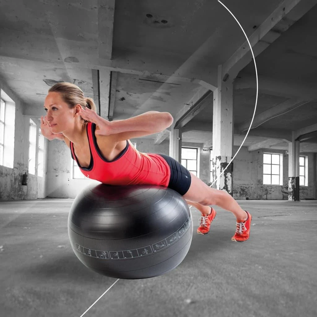 Pure2Improve | Exercise Ball | Juodas | 75 cm