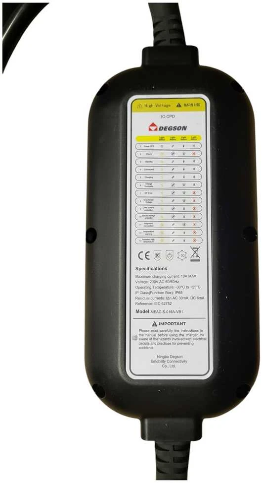 Wallbox Įkrovimo laidas 220V - type 2 ( 10A, 1 fazė 2 kW )