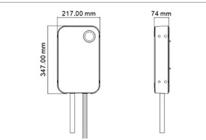 7kW 1 Fazės wallbox krovimo stotele WB20 su Wi-fi funkcija