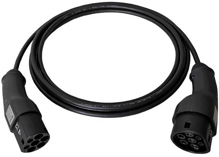 Type 2 - Type 2, 16A, 3F, krovimo laidas