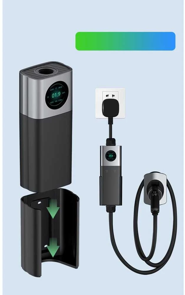 Įkrovimo laidas 220V - type 2 ( 16A, 1 fazė 3,3 kW) su Wi-Fi funkcija