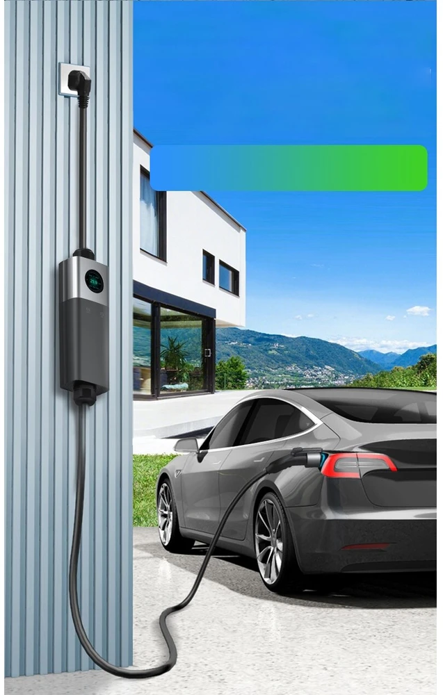 Įkrovimo laidas 220V - type 2 ( 16A, 1 fazė 3,3 kW) su Wi-Fi funkcija