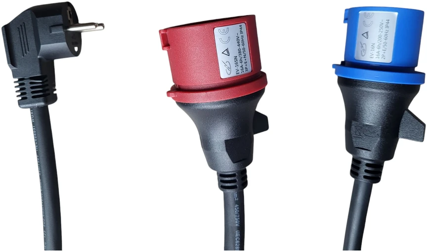 Įkrovimo laidas 480 V - type 2 ( 16A, 3 fazės 11 kW) su Wi-fi funkcija