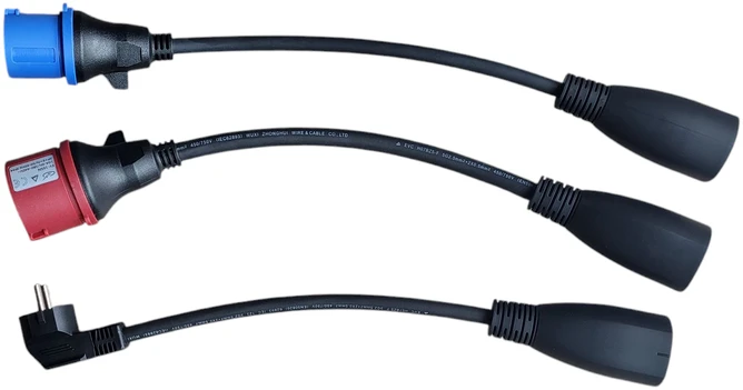 Įkrovimo laidas 480 V - type 2 ( 16A, 3 fazės 11 kW) su Wi-fi funkcija