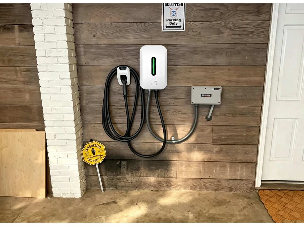 Įkrovimo stotelė 11 kW su programėle ir type 2 laidu 5m ilgio