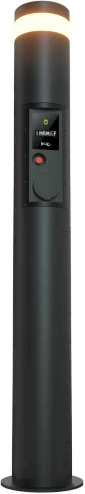 Įkrovimo stotelė EcoPillar 2x22kW su OCPP protokolu, valdymu Wi-fi