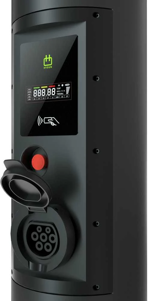 Įkrovimo stotelė EcoPillar 2x22kW su OCPP protokolu, valdymu Wi-fi