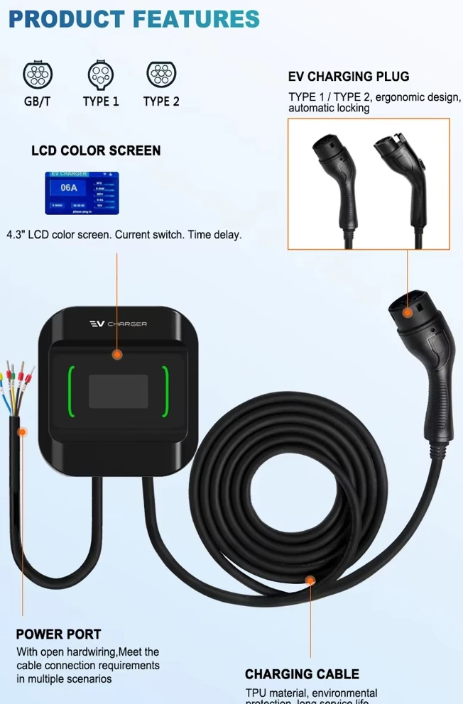 Įkrovimo stotelė VCS-MB 22kW be programėlės