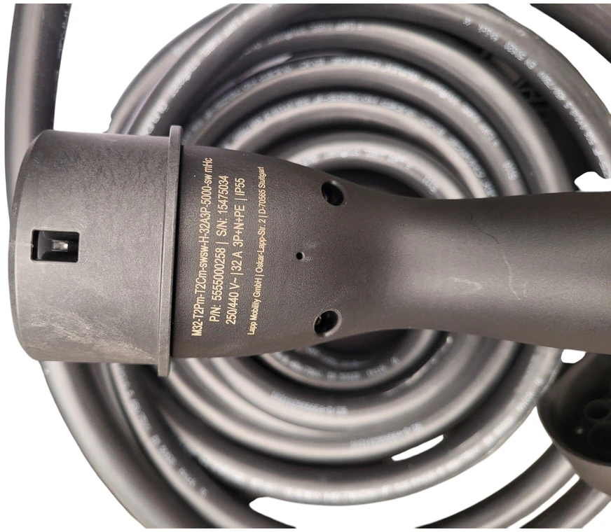 Kia firmos įkrovimo laidas Type 2 - Type 2 5m ilgio ( 32A, 3 Fazės, 21 KW )