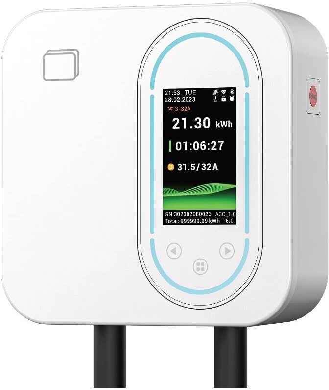 Krovimo stotelė 11kW CN-ANS firmos, su programėle, RFID kortele ir OCPP protokolu