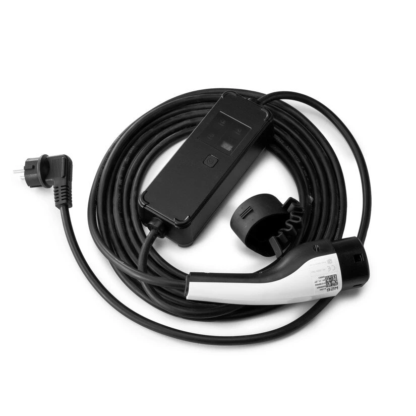 Naudotas originalus įkrovimo laidas 220V - type 2 (12A, 1 fazė 3 kW) - 5 m ilgio (Kopija)