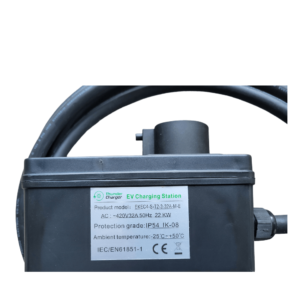 Thunder Charger įkrovimo stotelė EKEC Mini 22kW su type 2 laidu