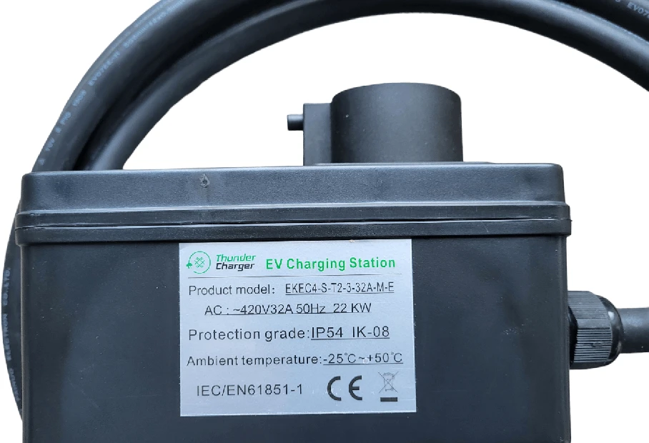 Thunder Charger įkrovimo stotelė EKEC Mini 22kW su type 2 laidu