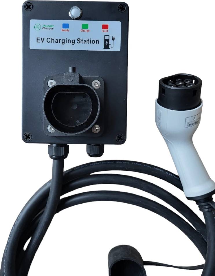 Thunder Charger įkrovimo stotelė EKEC Mini 22kW su type 2 laidu