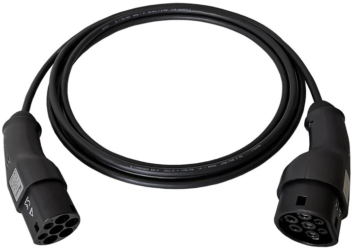 Type 2 - Type 2, 16A, 3F, krovimo laidas , 15m