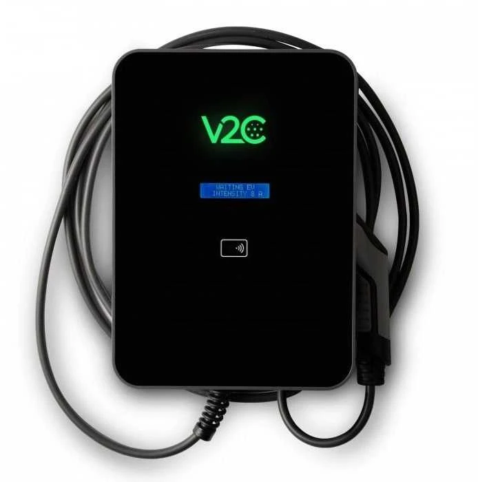 V2C Trydan krovimo stotelė 22kW su ekranu, 3 fazių, Type 2 kabelis (10m), dinaminis balansavimas