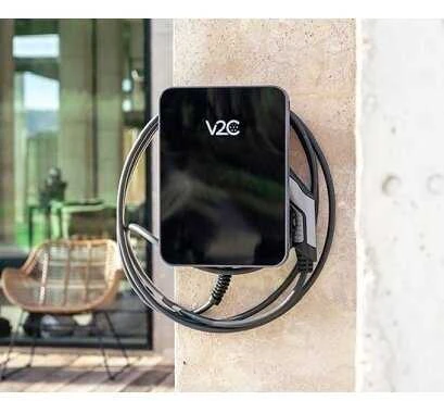 V2C Trydan PRO versijakrovimo stotelė 22kW su ekranu, 3 fazių, Type 2 kabelis (5m), dinaminis balansavimas