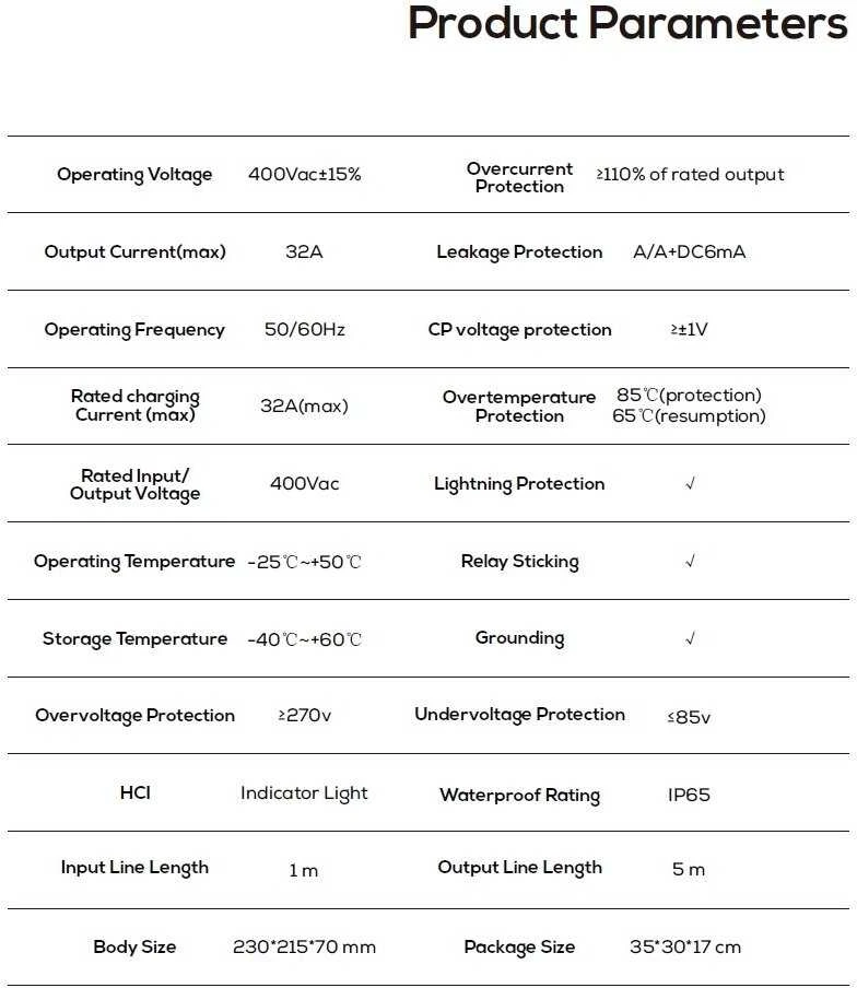 Yingrao įkrovimo stotelė 22kW su type 2 laidu ir programėle