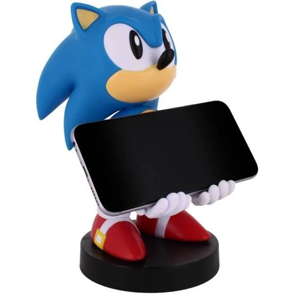 Exquisite Gaming Cable Guys: Sonic The Hedgehog - Sonic, Telefono arba Valdiklio laikiklis. Komplekte USB kabelis
