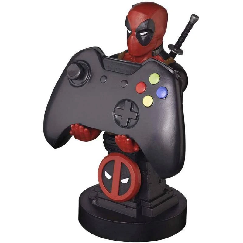 Exquisite Gaming Cable Guys: Marvel - Deadpool, Telefono arba Valdiklio laikiklis. Komplekte USB kabelis