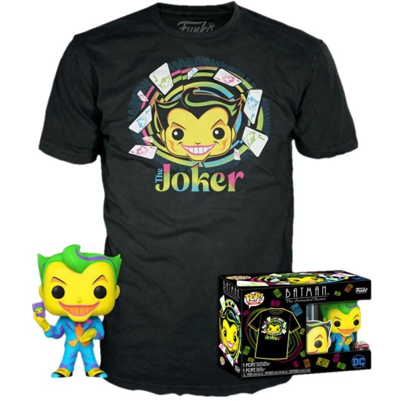 Funko POP! Figūrėlė + T-shirt Joker (Blacklight)