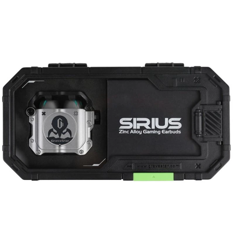 „GRAVASTAR SIRIUS“ kosminės pilkos „Bluetooth“ ausinės