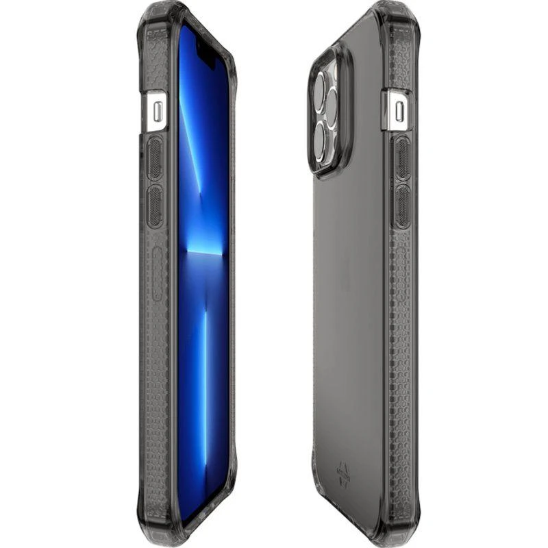 Dėklas ITskins ITSKINS Case Spectrum Clear iPhone 13 Pro juodas
