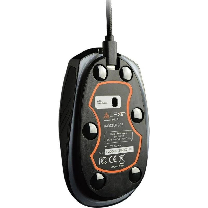 Kompiuterio pelė LEXIP PU94 – Wired 3D mouse with internal joystick, thumb joystick and ceramic pads – 6 buttons and 12 programmable macros