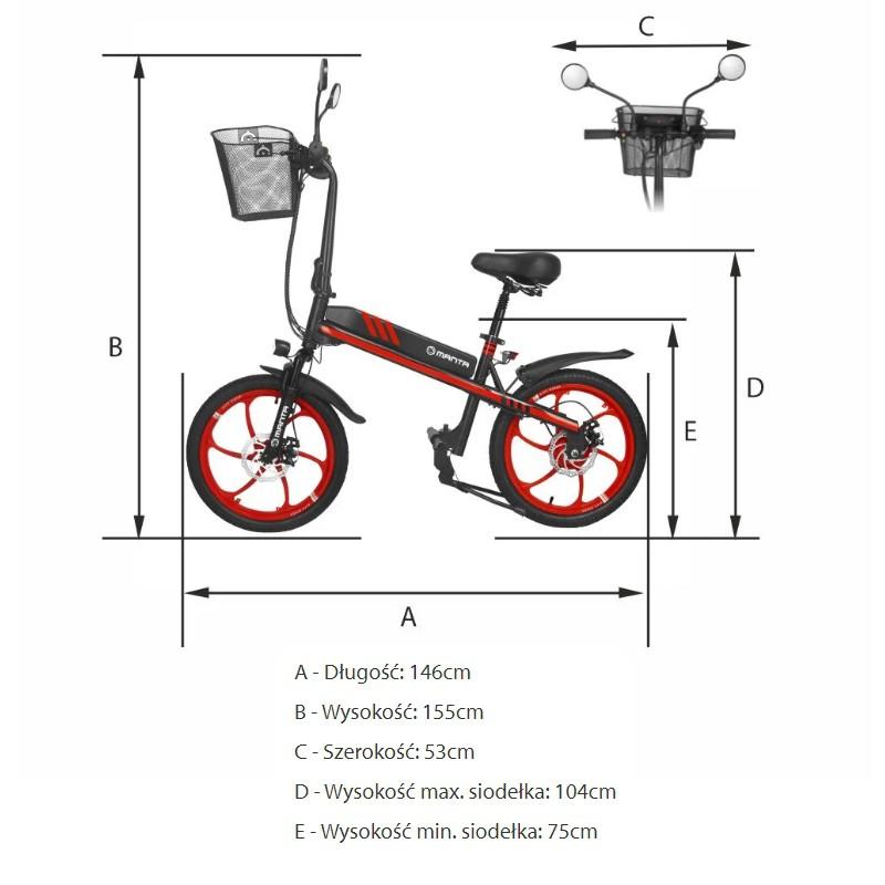 MANTA Elektromobilis Flinston 20" 350W