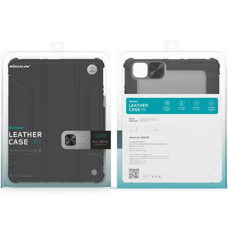 Nillkin Bumper PRO Protective Stand Apple iPad Air 4/5/10.9 2020/11 2024/ Pro 11 2020/2021/2022 dėklas planšetiniam kompiuteriui juodos spalvos
