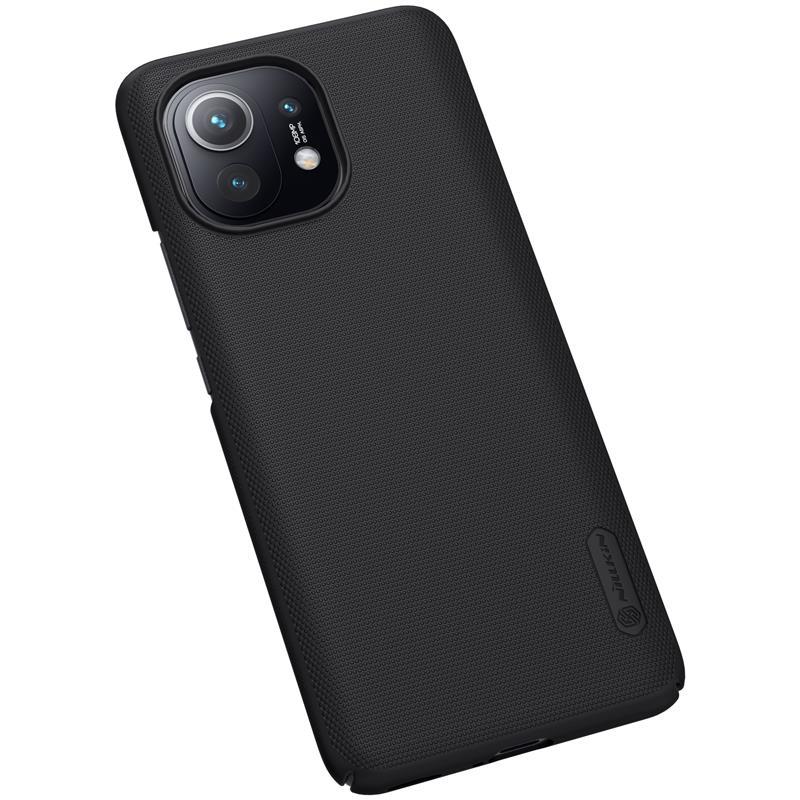 Dėklas NILLKIN SUPER FROSTED SHIELD CASE + STAND XIAOMI MI 11 Juodas