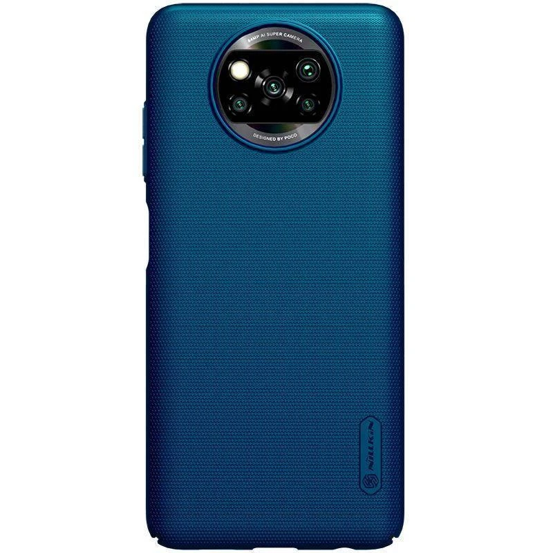 Nillkin Frosted dėklas Xiaomi Poco X3 NFC (mėlynas) universaliam