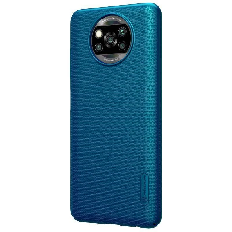 Nillkin Frosted dėklas Xiaomi Poco X3 NFC (mėlynas) universaliam